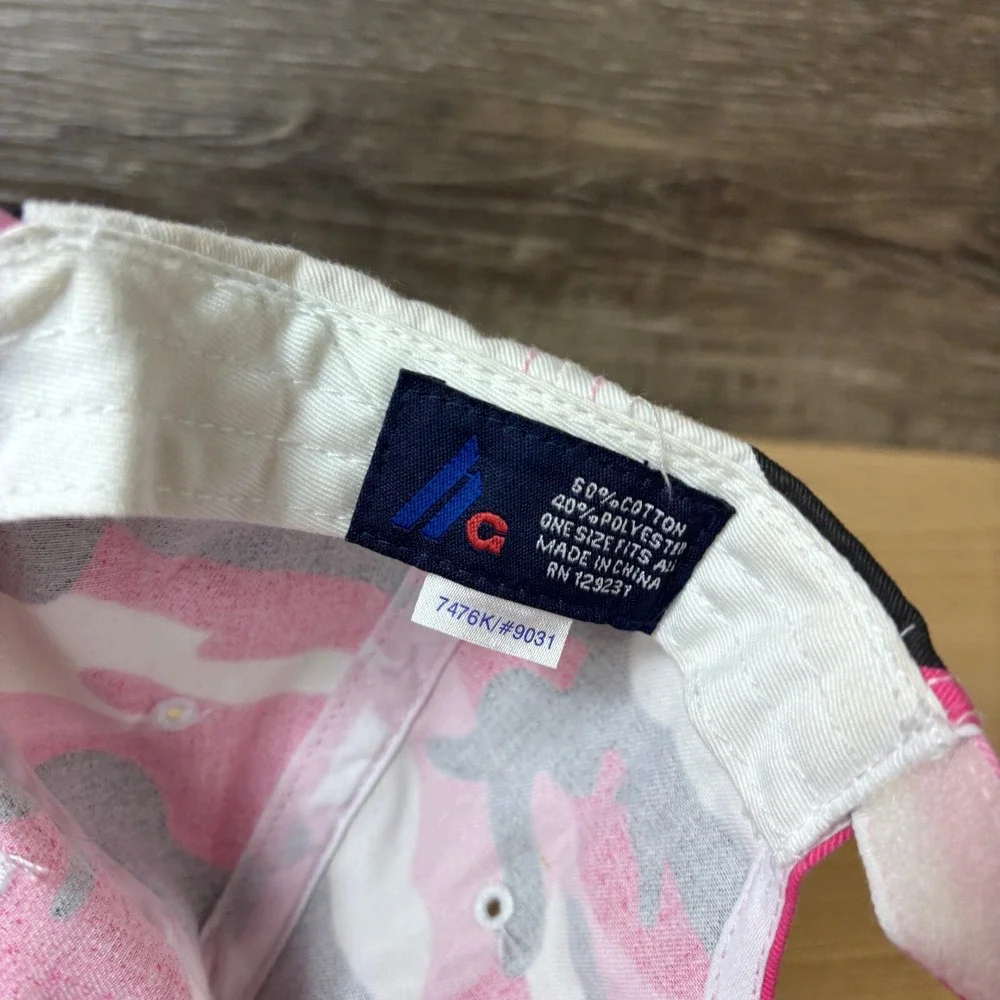 Crossroads Pawn & Audio Hat Cap Strap Back Womens Pink‎ Camo Camouflage